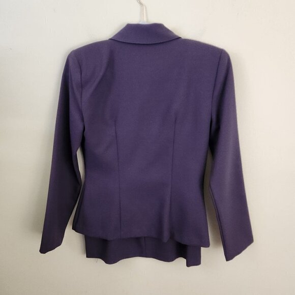 Vintage 90s XOXO Clueless Full Zip Muted Purple Skirt Suit Size 3 - Picture 5 of 9